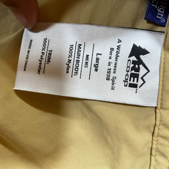 REI Co-Op Mens Yellow Long-Sleeve Button-Up Shirt Size Large Outdoor Hiking - Picture 5 of 14